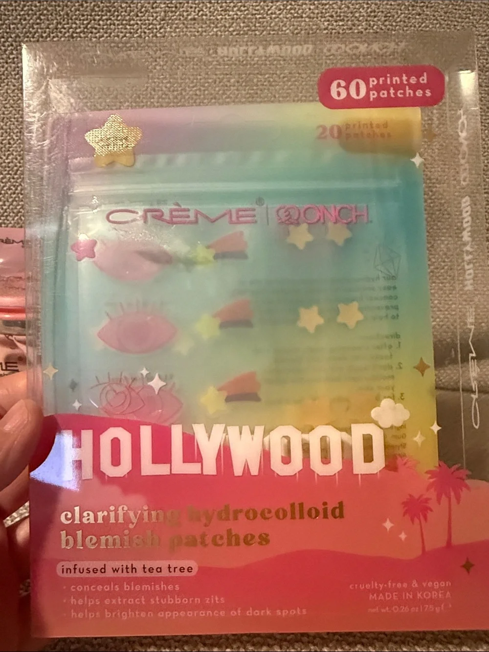 The Crème Shop Blemish Patches and Pink Donut Chill Therapy Reusable Ice Bag